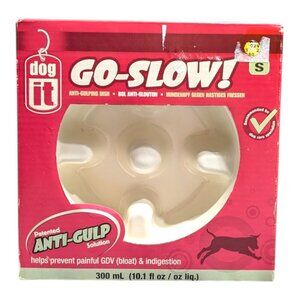 Dog It Go Slow Anti-Gulp Small Dog Bowl 1.2L/40.5oz - NEW